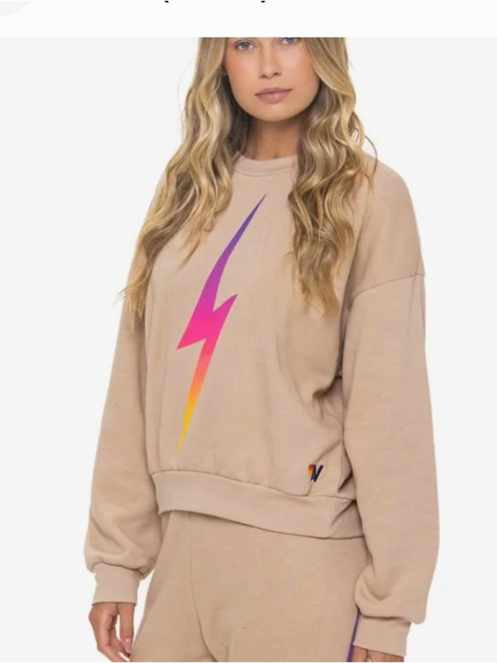 AVIATOR NATION
BOLT FADE RELAXED CREW
SWEATSHIRT - SAND // PINK //
PURPLE - Picture 8 of 8